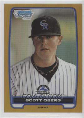 2012 Bowman Draft Picks & Prospects - Chrome Draft Picks - Gold Refractors #BDPP113 - Scott Oberg /50