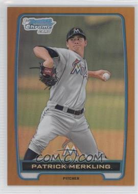 2012 Bowman Draft Picks & Prospects - Chrome Draft Picks - Gold Refractors #BDPP136 - Patrick Merkling /50