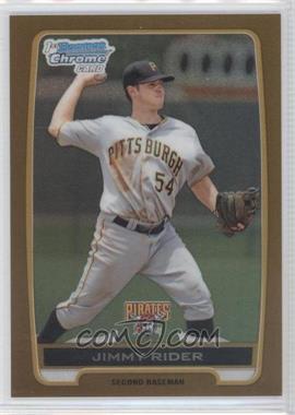 2012 Bowman Draft Picks & Prospects - Chrome Draft Picks - Gold Refractors #BDPP146 - Jimmy Rider /50