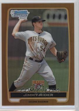 2012 Bowman Draft Picks & Prospects - Chrome Draft Picks - Gold Refractors #BDPP146 - Jimmy Rider /50