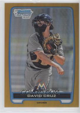 2012 Bowman Draft Picks & Prospects - Chrome Draft Picks - Gold Refractors #BDPP152 - David Cruz /50