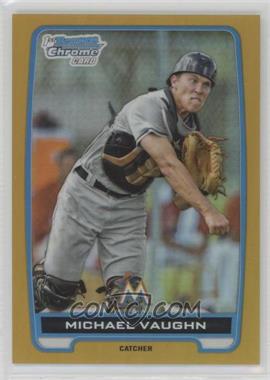 2012 Bowman Draft Picks & Prospects - Chrome Draft Picks - Gold Refractors #BDPP95 - Michael Vaughn /50