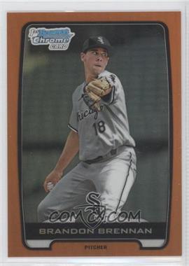 2012 Bowman Draft Picks & Prospects - Chrome Draft Picks - Orange Refractors #BDPP102 - Brandon Brennan /25