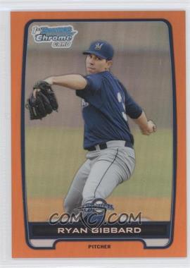 2012 Bowman Draft Picks & Prospects - Chrome Draft Picks - Orange Refractors #BDPP105 - Ryan Gibbard /25