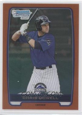 2012 Bowman Draft Picks & Prospects - Chrome Draft Picks - Orange Refractors #BDPP128 - Chris Cowell /25