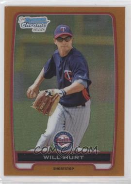 2012 Bowman Draft Picks & Prospects - Chrome Draft Picks - Orange Refractors #BDPP134 - Will Hurt /25