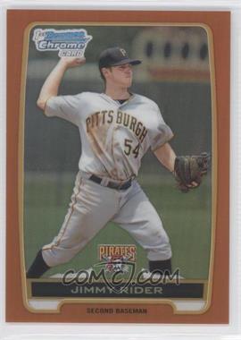 2012 Bowman Draft Picks & Prospects - Chrome Draft Picks - Orange Refractors #BDPP146 - Jimmy Rider /25