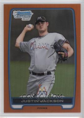 2012 Bowman Draft Picks & Prospects - Chrome Draft Picks - Orange Refractors #BDPP148 - Justin Jackson /25 [Noted]