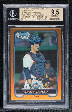 2012 Bowman Draft Picks & Prospects - Chrome Draft Picks - Orange Refractors #BDPP18 - Kevin Plawecki /25 [BGS 9.5 GEM MINT]