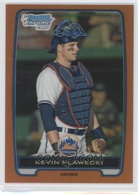 2012 Bowman Draft Picks & Prospects - Chrome Draft Picks - Orange Refractors #BDPP18 - Kevin Plawecki /25