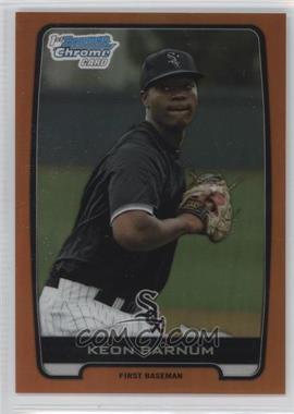 2012 Bowman Draft Picks & Prospects - Chrome Draft Picks - Orange Refractors #BDPP5 - Keon Barnum /25 [Noted]