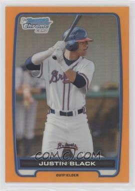 2012 Bowman Draft Picks & Prospects - Chrome Draft Picks - Orange Refractors #BDPP56 - Justin Black /25