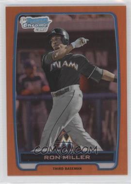 2012 Bowman Draft Picks & Prospects - Chrome Draft Picks - Orange Refractors #BDPP75 - Ron Miller /25