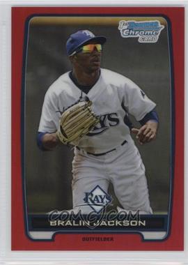 2012 Bowman Draft Picks & Prospects - Chrome Draft Picks - Red Refractors #BDPP60 - Bralin Jackson /5