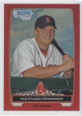 2012 Bowman Draft Picks & Prospects - Chrome Draft Picks - Red Refractors #BDPP71 - Nathan Minnich /5