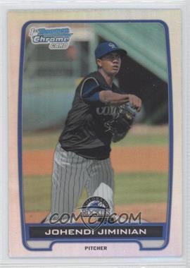 2012 Bowman Draft Picks & Prospects - Chrome Draft Picks - Refractors #BDPP109 - Johendi Jiminian