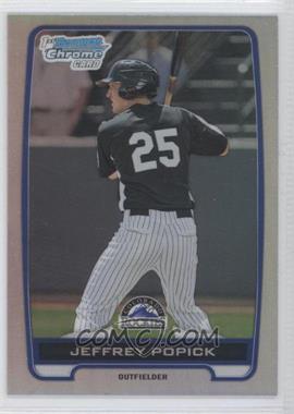 2012 Bowman Draft Picks & Prospects - Chrome Draft Picks - Refractors #BDPP121 - Jeffrey Popick