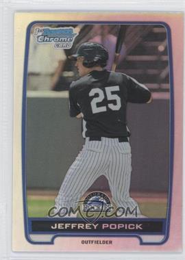 2012 Bowman Draft Picks & Prospects - Chrome Draft Picks - Refractors #BDPP121 - Jeffrey Popick