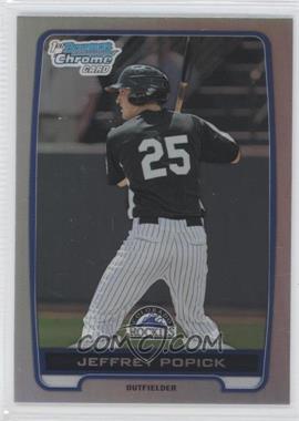 2012 Bowman Draft Picks & Prospects - Chrome Draft Picks - Refractors #BDPP121 - Jeffrey Popick