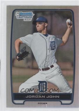 2012 Bowman Draft Picks & Prospects - Chrome Draft Picks - Refractors #BDPP62 - Jordan John