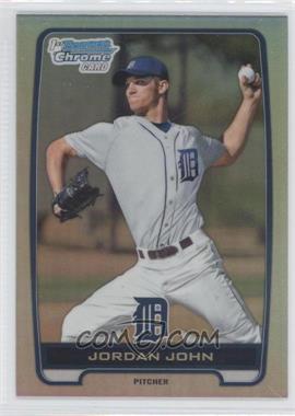 2012 Bowman Draft Picks & Prospects - Chrome Draft Picks - Refractors #BDPP62 - Jordan John