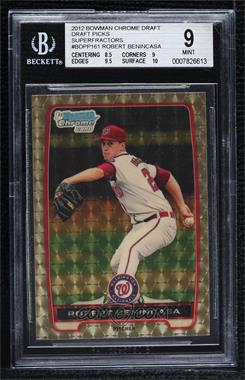 2012 Bowman Draft Picks & Prospects - Chrome Draft Picks - Superfractors #BDPP161 - Robert Benincasa /1 [BGS 9 MINT]