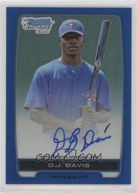 2012 Bowman Draft Picks & Prospects - Chrome Draft Picks Autographs - Blue Refractor #BCA-DDA - D.J. Davis /150