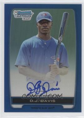 2012 Bowman Draft Picks & Prospects - Chrome Draft Picks Autographs - Blue Refractor #BCA-DDA - D.J. Davis /150