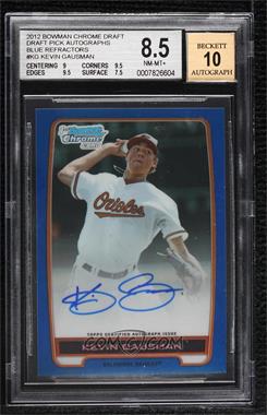 2012 Bowman Draft Picks & Prospects - Chrome Draft Picks Autographs - Blue Refractor #BCA-KG - Kevin Gausman /150 [BGS 8.5 NM‑MT+]