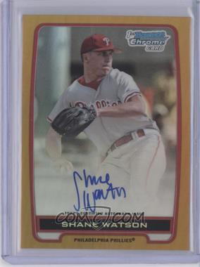 2012 Bowman Draft Picks & Prospects - Chrome Draft Picks Autographs - Gold Refractor #BCA-SW - Shane Watson /50