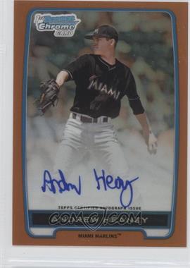 2012 Bowman Draft Picks & Prospects - Chrome Draft Picks Autographs - Orange Refractor #BCA-AH - Andrew Heaney /25