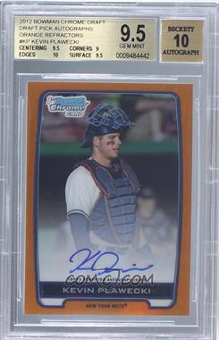 2012 Bowman Draft Picks & Prospects - Chrome Draft Picks Autographs - Orange Refractor #BCA-KP - Kevin Plawecki /25 [BGS 9.5 GEM MINT]