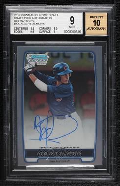 2012 Bowman Draft Picks & Prospects - Chrome Draft Picks Autographs - Refractor #BCA-AA - Albert Almora [BGS 9 MINT]