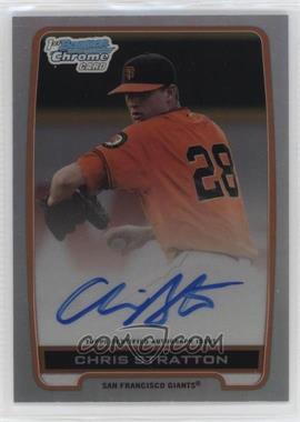 2012 Bowman Draft Picks & Prospects - Chrome Draft Picks Autographs - Refractor #BCA-CST - Chris Stratton [EX to NM]