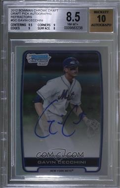 2012 Bowman Draft Picks & Prospects - Chrome Draft Picks Autographs - Refractor #BCA-GC - Gavin Cecchini [BGS 8.5 NM‑MT+]