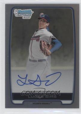 2012 Bowman Draft Picks & Prospects - Chrome Draft Picks Autographs - Refractor #BCA-LS - Lucas Sims