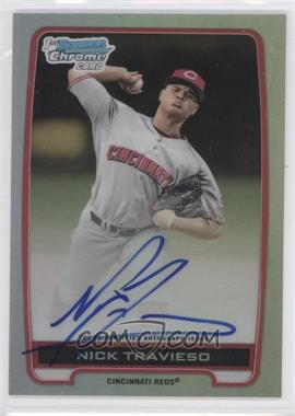 2012 Bowman Draft Picks & Prospects - Chrome Draft Picks Autographs - Refractor #BCA-NT - Nick Travieso