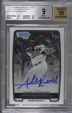 2012 Bowman Draft Picks & Prospects - Chrome Draft Picks Autographs #BCA-AR - Addison Russell [BGS 9 MINT]