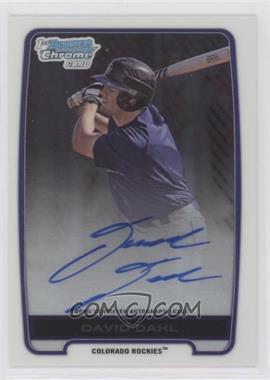 2012 Bowman Draft Picks & Prospects - Chrome Draft Picks Autographs #BCA-DD - David Dahl