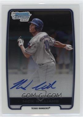 2012 Bowman Draft Picks & Prospects - Chrome Draft Picks Autographs #BCA-NW - Nick Williams