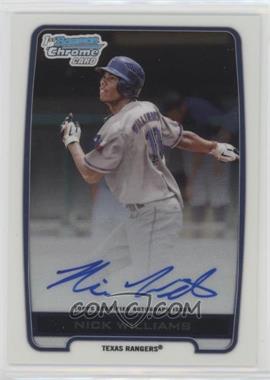 2012 Bowman Draft Picks & Prospects - Chrome Draft Picks Autographs #BCA-NW - Nick Williams