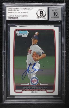 2012 Bowman Draft Picks & Prospects - Chrome Draft Picks #BDPP16 - Jose Berrios [BAS BGS Authentic]