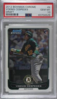 2012 Bowman Draft Picks & Prospects - Chrome #4 - Yoenis Cespedes [PSA 10 GEM MT]