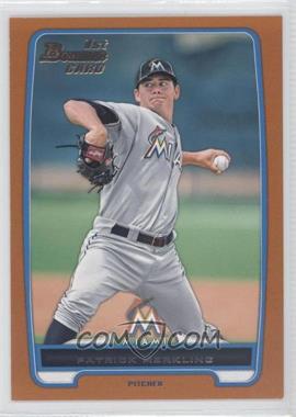 2012 Bowman Draft Picks & Prospects - Draft Picks - Orange #BDPP136 - Patrick Merkling /250