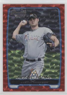 2012 Bowman Draft Picks & Prospects - Draft Picks - Red Ice #BDPP148 - Justin Jackson /25