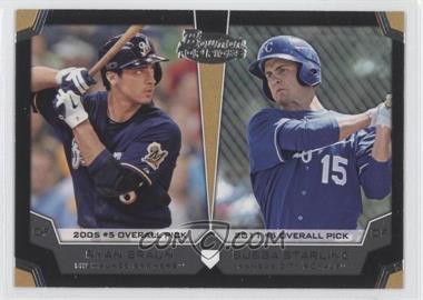 2012 Bowman Draft Picks & Prospects - Dual Top 10 Picks #TP-BS - Ryan Braun, Bubba Starling