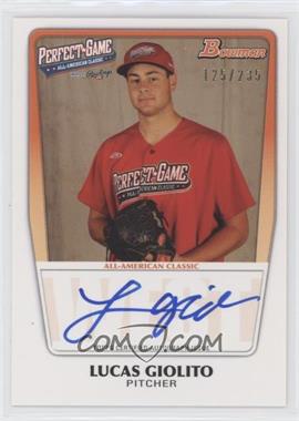 2012 Bowman Draft Picks & Prospects - Perfect Game All-American Autographs #AAC-LG - Lucas Giolito /235