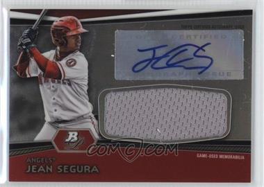 2012 Bowman Platinum - Autographed Jumbo Relics #AJR-JS - Jean Segura