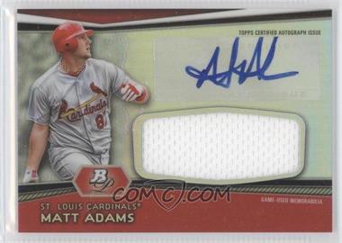 2012 Bowman Platinum - Autographed Jumbo Relics #AJR-MA - Matt Adams