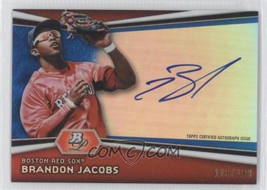 2012 Bowman Platinum - Autographed Prospects - Blue Refractor #AP-BJ - Brandon Jacobs /199